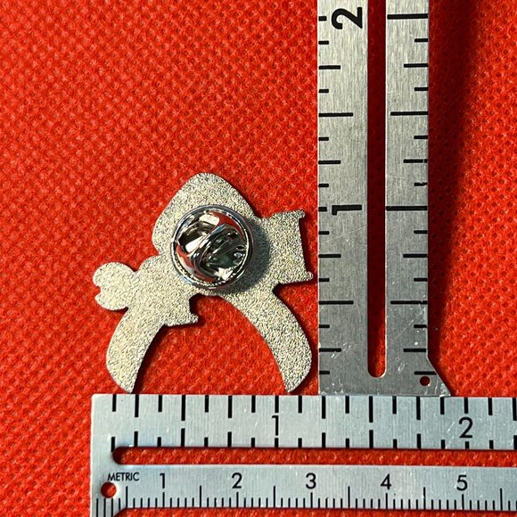 "Hope" Pink Breast Cancer Awareness Ribbon Enamel Pin - Picture 3 of 3